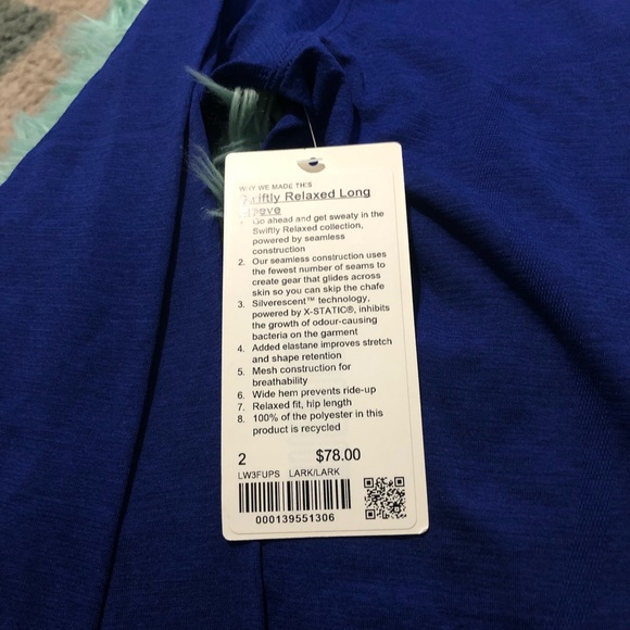Lululemon Nwt Swiftly Relaxed LS - Picture 5 of 6